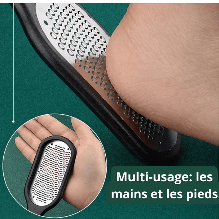 Lime à Pied Double Face de Soins des Pieds - Grattoir à Pied Multi-Usage